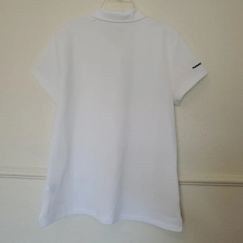 Nike Golf Womens Dri-FIT Polo Shirt White Short Sleeve XL 746100-100